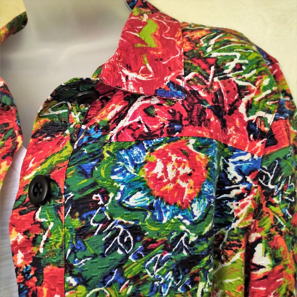 Brilliantly Bright Jacket by Chico's Like New L - Picture 3 of 5